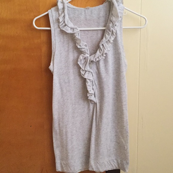 Grey ruffle blouse - Picture 1 of 2